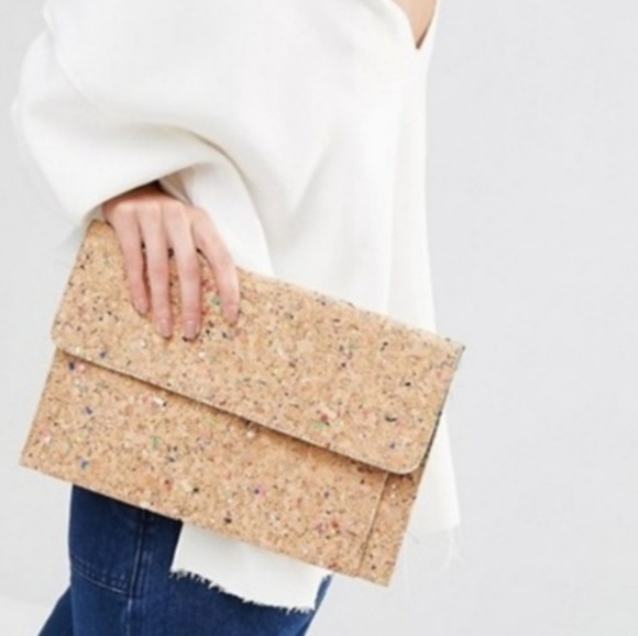 ASOS Handbags - ASOS Cork Envelope Clutch